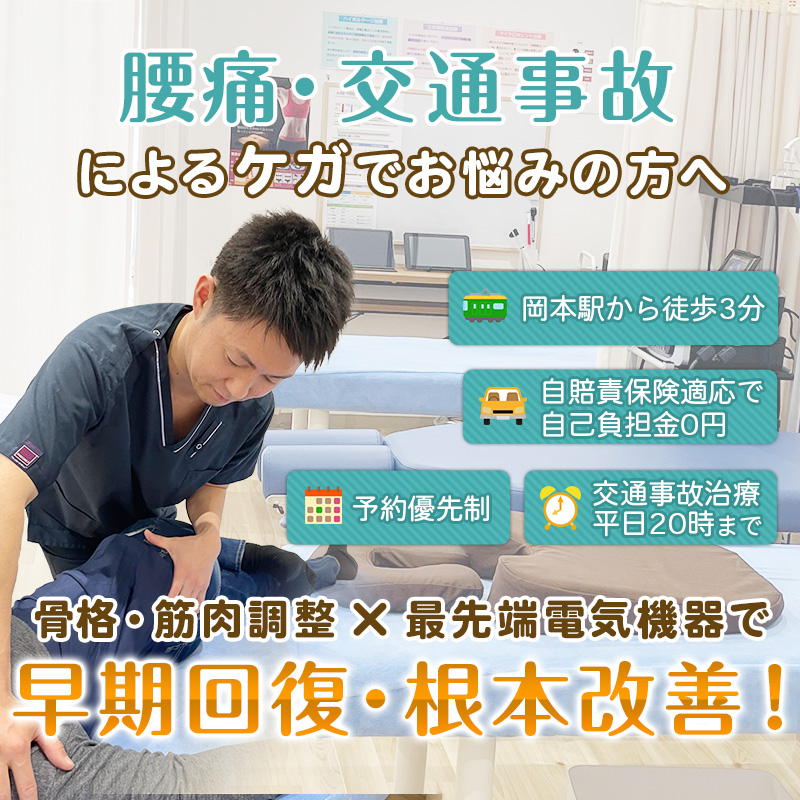 宇都宮市で腰痛・交通事故治療・むちうち治療のご相談は【なばな整骨院】